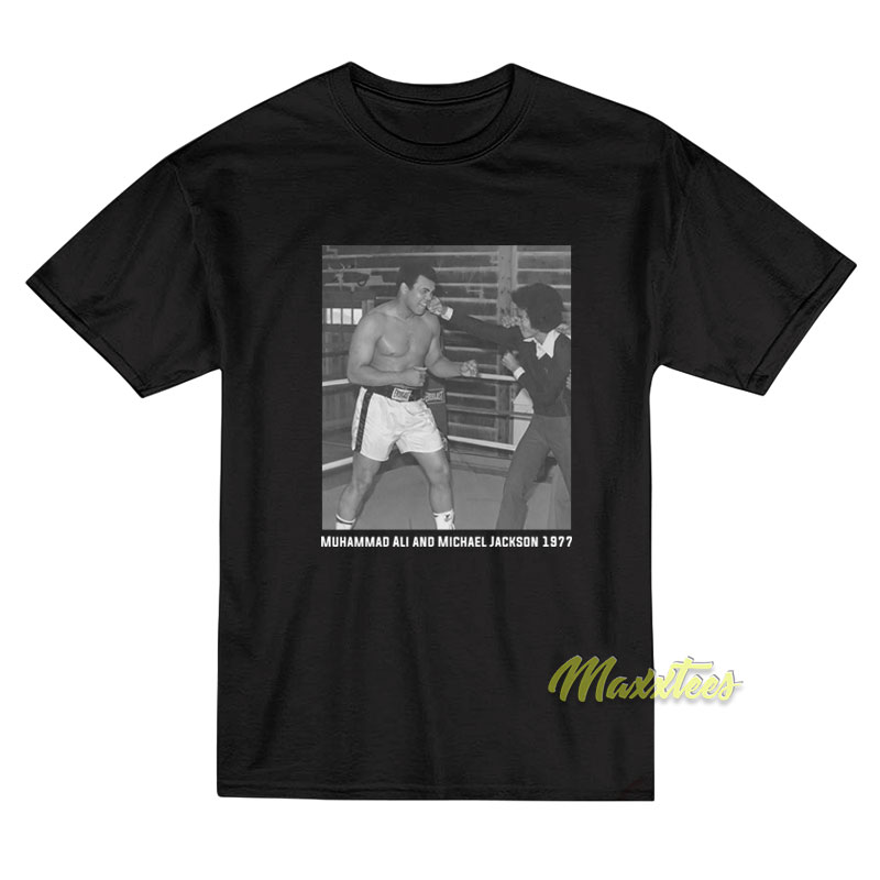 Muhammad Ali and Michael Jackson 1977 T-Shirt Muhammad Ali and Michael Jackson 1977 T-Shirt