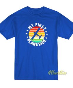 My First Plane Ride Retro Vintage T-Shirt