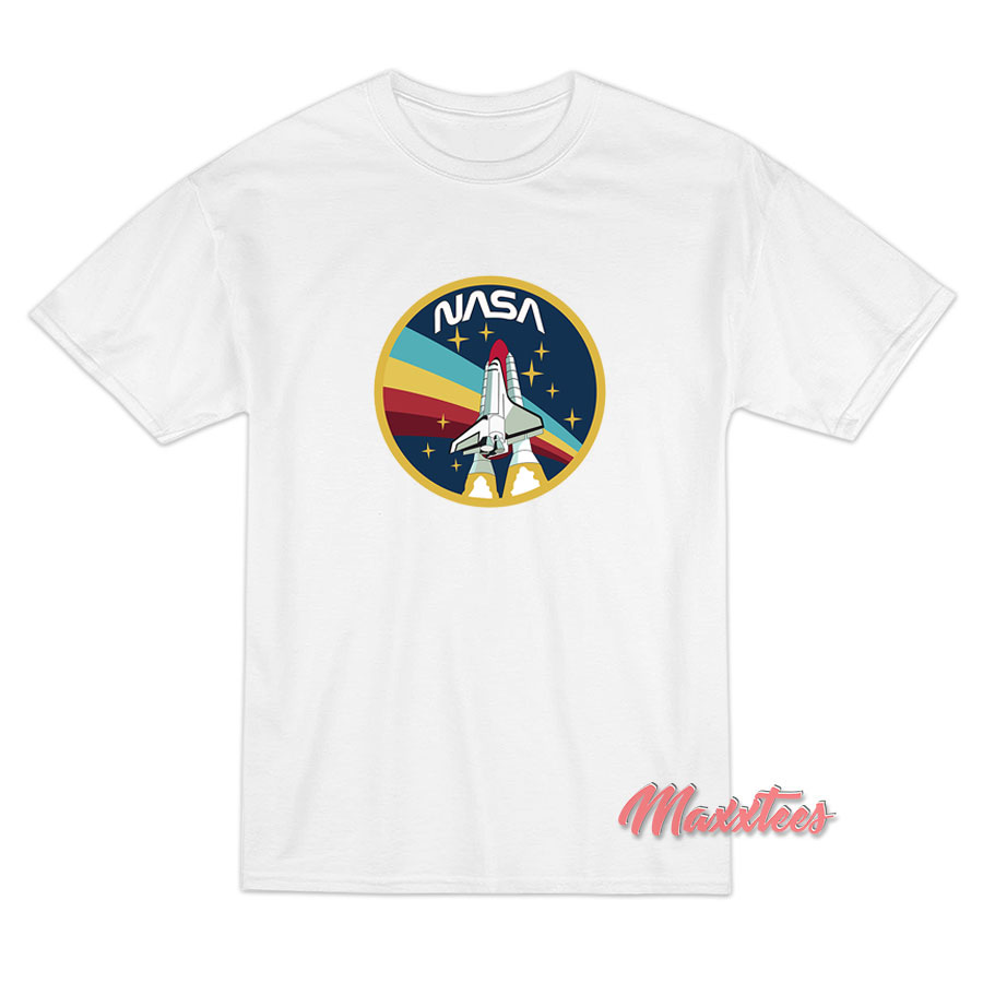 NASA Space Shuttle Launch Rainbow T-Shirt NASA Space Shuttle Launch Rainbow T-Shirt
