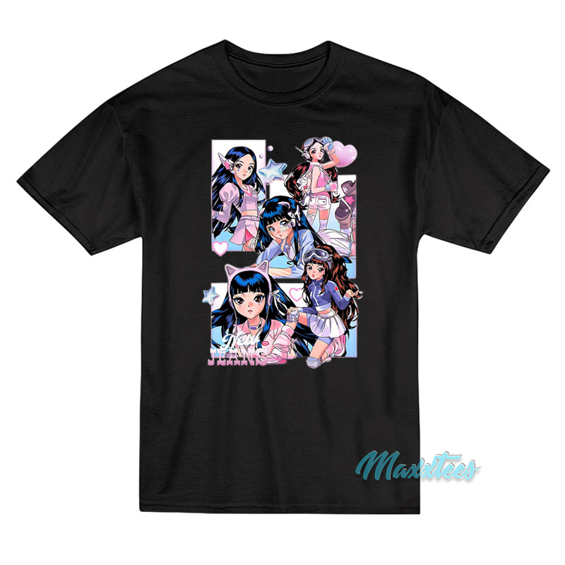 NewJeans Anime Get Up Album Cover T-Shirt NewJeans Anime Get Up Album Cover T-Shirt