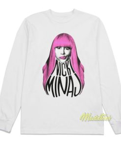 Nicki Minaj Pink Hair Slim Fit Long Sleeve Shirt 1