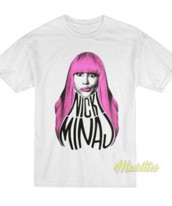 Nicki Minaj Pink Hair Slim Fit T-Shirt