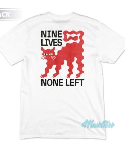 Nine Lives None Left Cat T Shirt 1