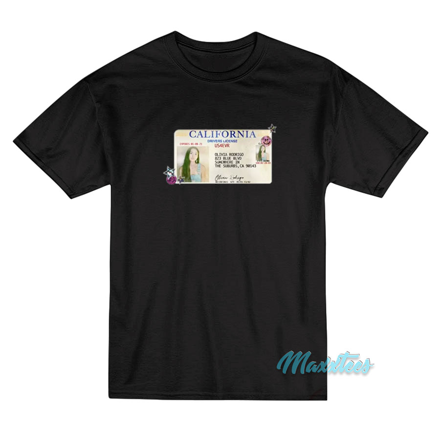 Olivia Rodrigo Driver’s License T-Shirt Olivia Rodrigo Driver’s License T-Shirt