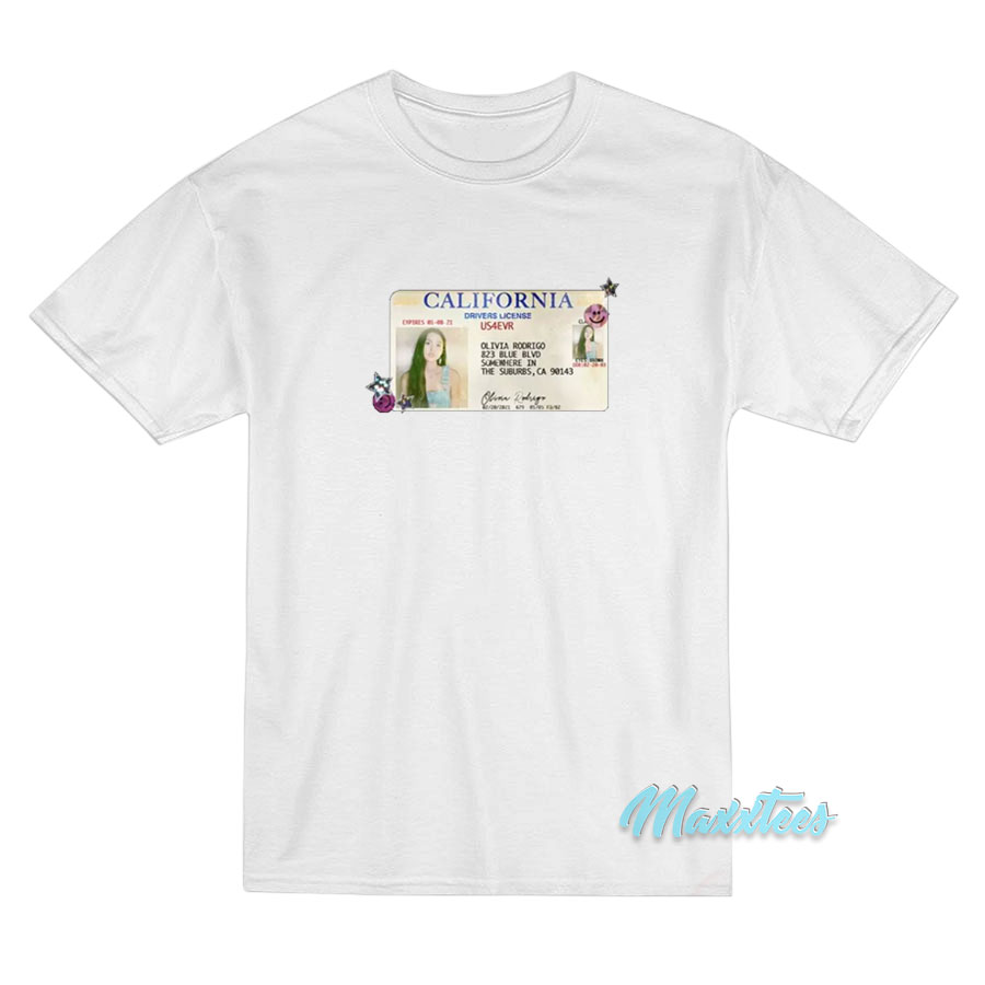 Olivia Rodrigo Driver’s License T-Shirt Olivia Rodrigo Driver’s License T-Shirt