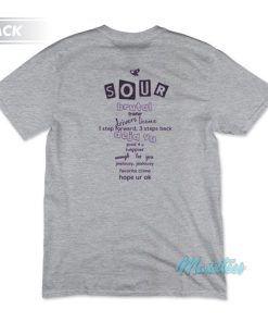 Olivia Rodrigo Safety Pin Sour Tracklist T-Shirt