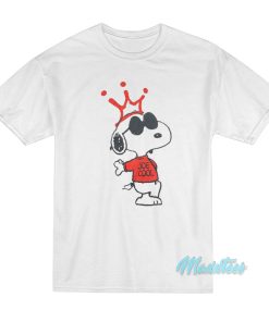 Peanuts Joe Cool Snoopy Crown T-Shirt Peanuts Joe Cool Snoopy Crown T-Shirt