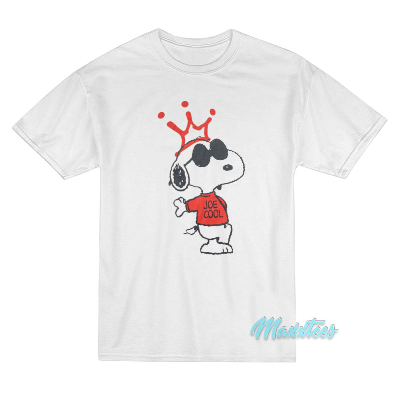 Peanuts Joe Cool Snoopy Crown T-Shirt Peanuts Joe Cool Snoopy Crown T-Shirt