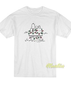 Peanuts Snoopy Doghouse Christmas Light T-Shirt