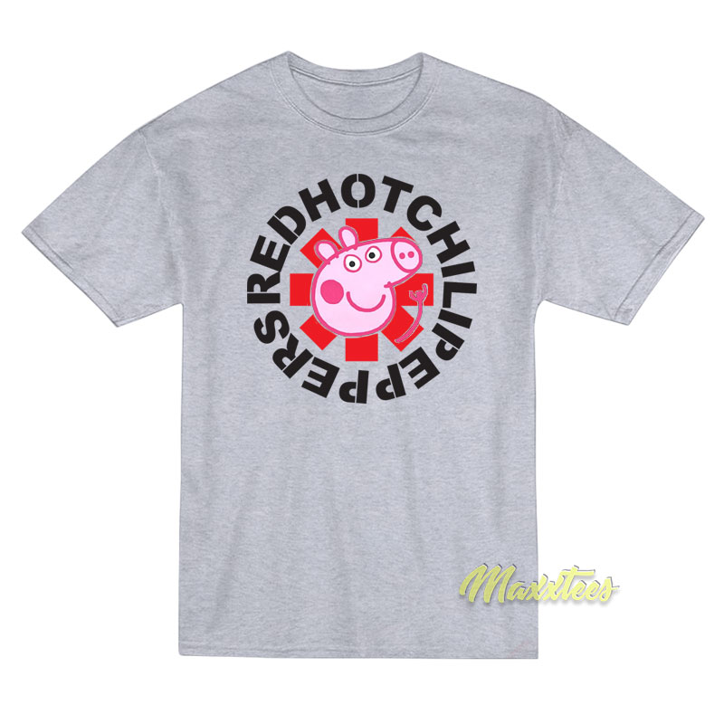 Peppa Pig Red Hot Chili Peppers T-Shirt Peppa Pig Red Hot Chili Peppers T-Shirt