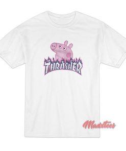 Peppa Pig X Thrasher Parody T-Shirt Peppa Pig X Thrasher Parody T-Shirt