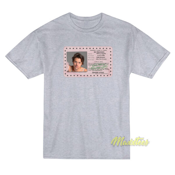 Permanent License Of Travel Card Harry Styles T-Shirt Permanent License Of Travel Card Harry Styles T-Shirt