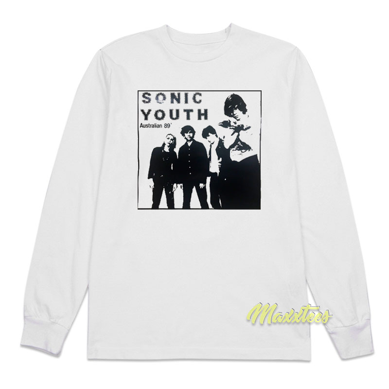 Sonic Youth Australian 89 Long Sleeve Shirt Sonic Youth Australian 89 Long Sleeve Shirt