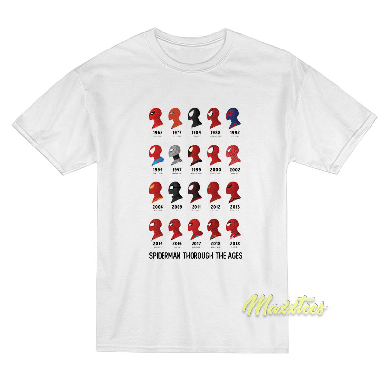 Spider Man Through The Ages T-Shirt Spider Man Through The Ages T-Shirt