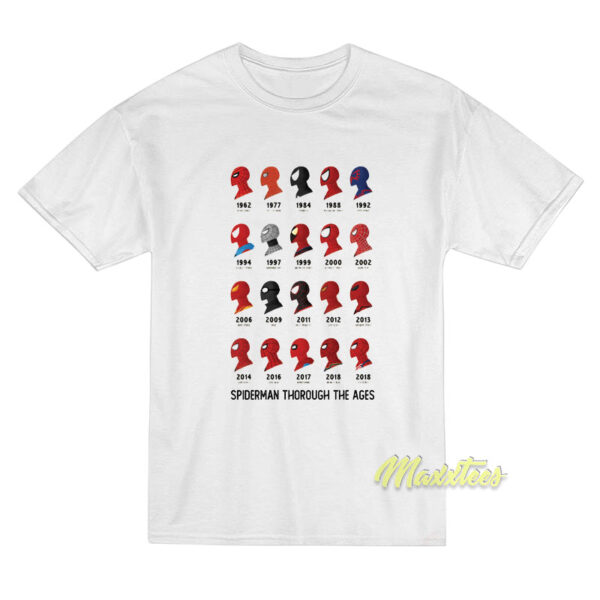 Spider Man Through The Ages T-Shirt Spider Man Through The Ages T-Shirt