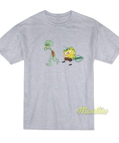 Spongebob and Squidward Krusty Krab Pizza T-Shirt Spongebob and Squidward Krusty Krab Pizza T-Shirt