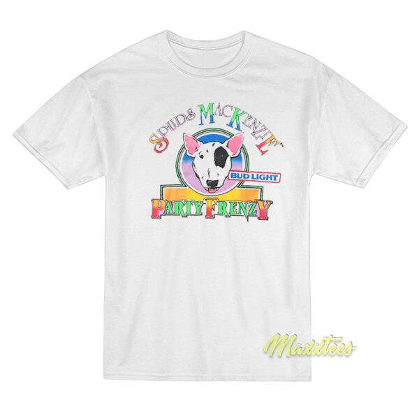Spuds Mackenzie Bud Light Party Frenzy T-Shirt Spuds Mackenzie Bud Light Party Frenzy T-Shirt