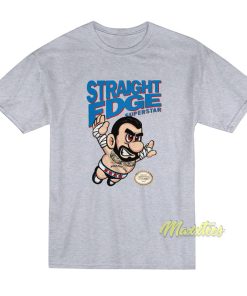 Straight Edge Superstar CM Punk Super Mario T-Shirt Straight Edge Superstar CM Punk Super Mario T-Shirt