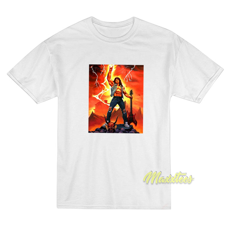 Stranger Things 4 Eddie Munson Metal T-Shirt Stranger Things 4 Eddie Munson Metal T-Shirt