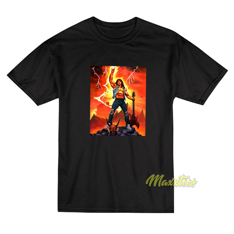 Stranger Things 4 Eddie Munson Metal T-Shirt Stranger Things 4 Eddie Munson Metal T-Shirt