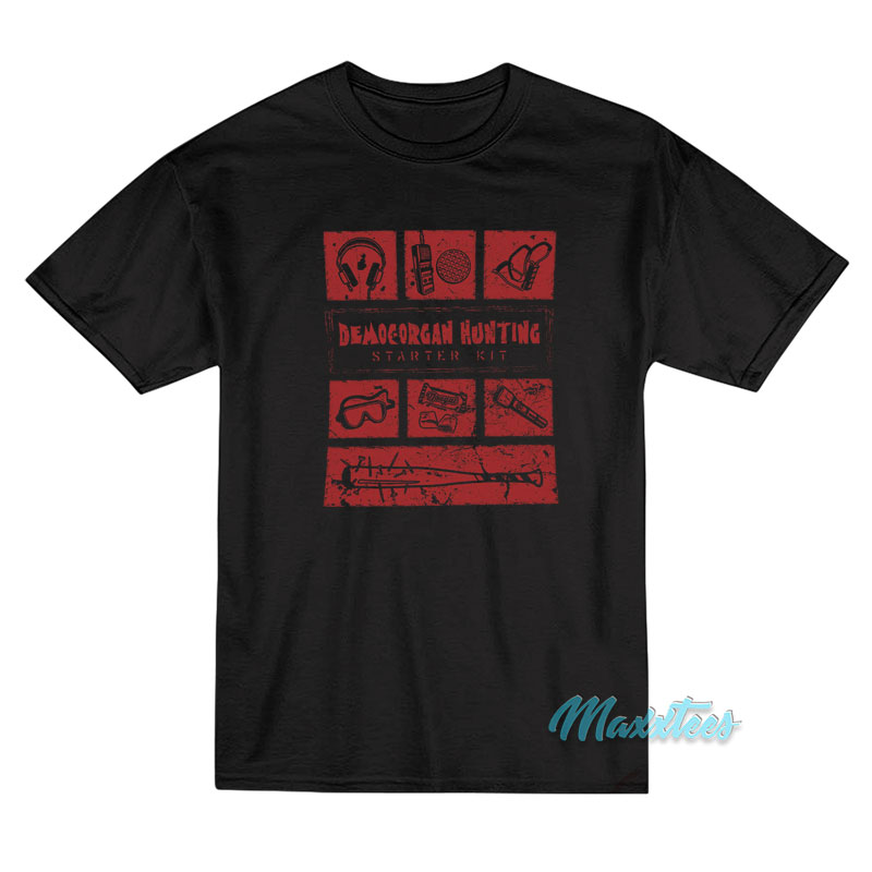 Stranger Things Demogorgon Hunter Starter Kit T-Shirt Stranger Things Demogorgon Hunter Starter Kit T-Shirt