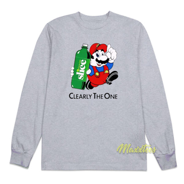 Super Mario Lemon Slice Clearly The One Long Sleeve Shirt Super Mario Lemon Slice Clearly The One Long Sleeve Shirt