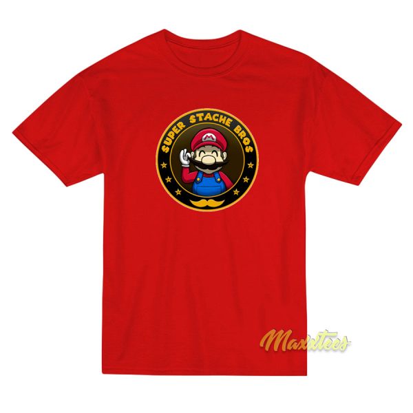 Super Stache Bros T-Shirt Super Stache Bros T-Shirt