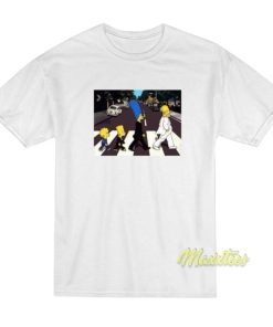 The Beatles Abbey Road and The Simpson T-Shirt 2 The Beatles Abbey Road and The Simpson T Shirt 3