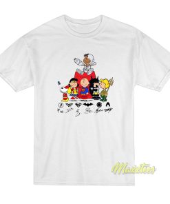 The Peanuts Character Snyder Cut Signatures T-Shirt The Peanuts Character Snyder Cut Signatures T-Shirt