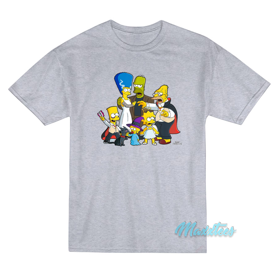 The Simpsons Family Treehouse Of Horror T-Shirt The Simpsons Family Treehouse Of Horror T-Shirt