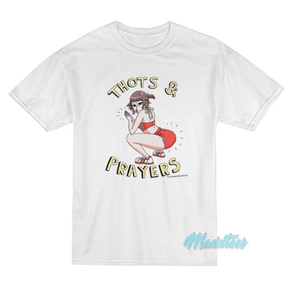Thots And Prayers Plamondon Comics T-Shirt Thots And Prayers Plamondon Comics T-Shirt