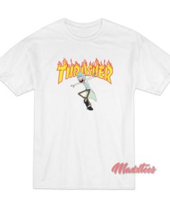 Thrasher Rick And Morty Parody T-Shirt