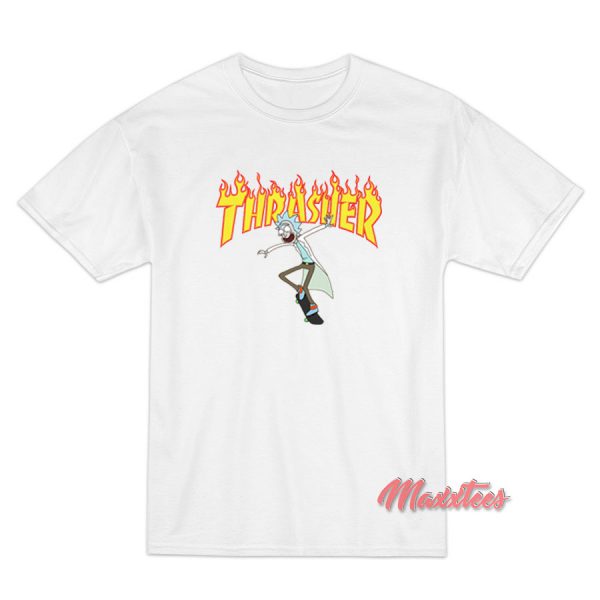 Thrasher Rick And Morty Parody T-Shirt Thrasher Rick And Morty Parody T-Shirt