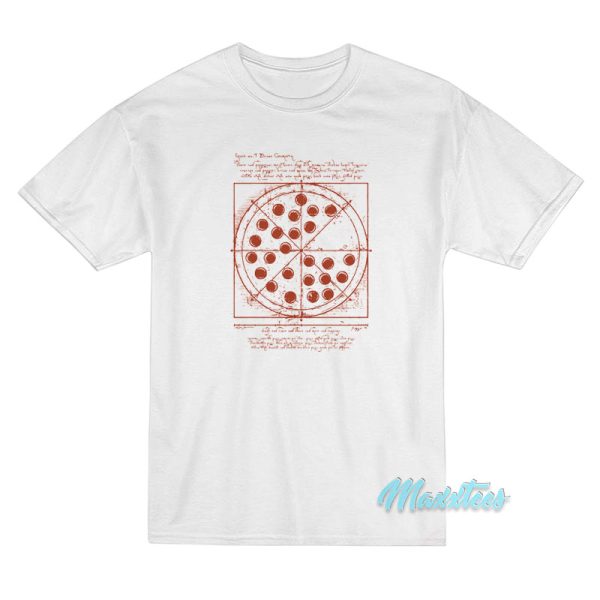 Tom Holland Vitruvian Pizza T-Shirt Tom Holland Vitruvian Pizza T-Shirt
