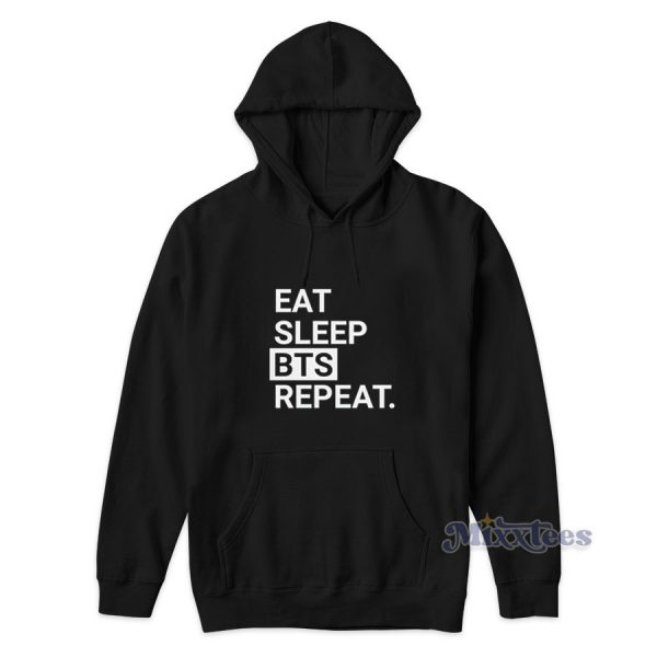 Eat Sleep BTS Repeat Hoodie for Unisex Eat Sleep BTS Repeat Hoodie for Unisex