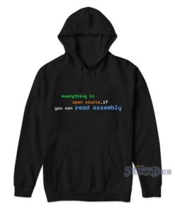 Everything Is Open Source If You Can Read Assembly Hoodie