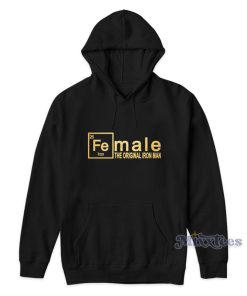 Female The Original Iron Man Gold Hoodie Female The Original Iron Man Gold Hoodie