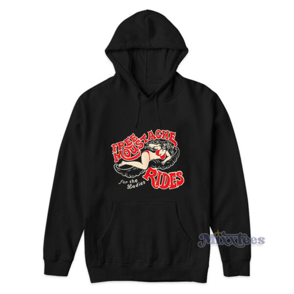 Free Moustache For The Ladies Rides Hoodie Free Moustache For The Ladies Rides Hoodie