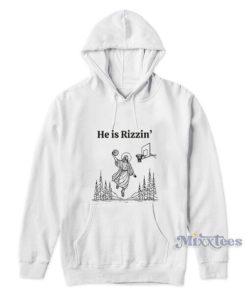 Jesus He Is Rizzin Playing Basketball Hoodie