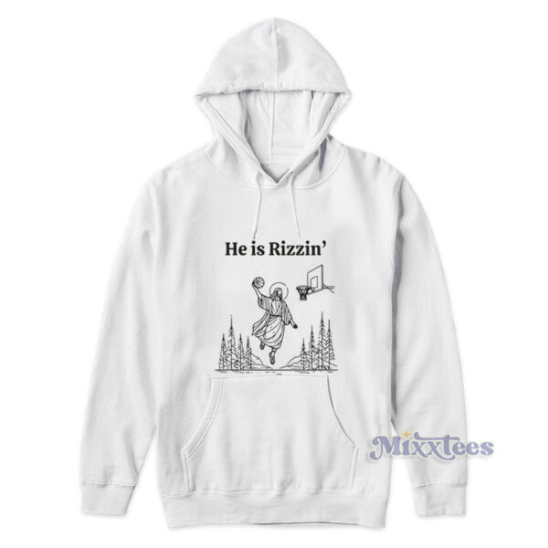 Jesus He Is Rizzin Playing Basketball Hoodie Jesus He Is Rizzin Playing Basketball Hoodie