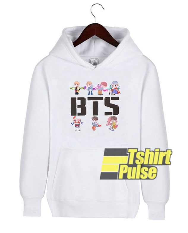 BTS Cartoon Graphic hooded sweatshirt clothing unisex hoodie BTS Cartoon Graphic hooded sweatshirt clothing unisex hoodie