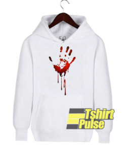 Bloody Hand hooded sweatshirt clothing unisex hoodie