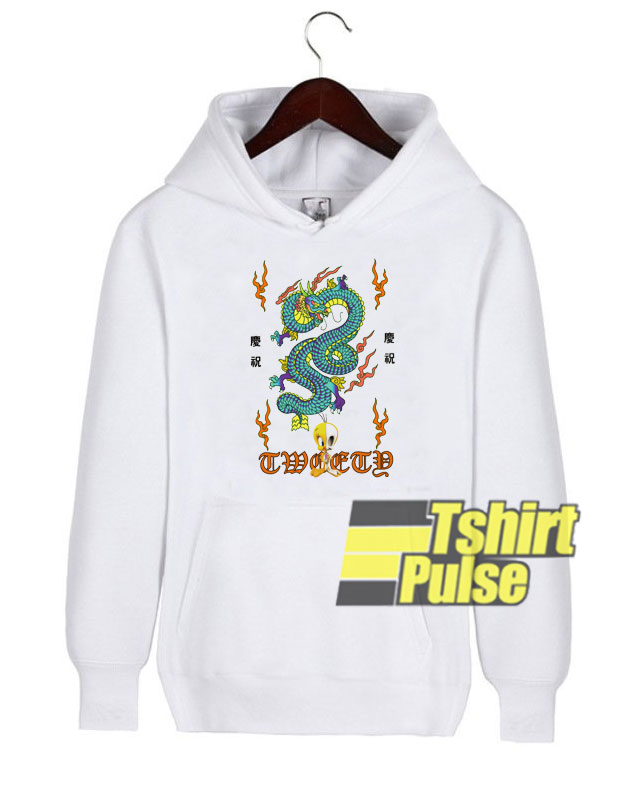 Blue Dragon And Tweety hooded sweatshirt clothing unisex hoodie Blue Dragon And Tweety hooded sweatshirt clothing unisex hoodie