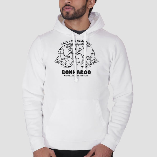 Bonnaroo Merch Love Your Neighbors Camp Hoodie Cheap Bonnaroo Merch Love Your Neighbors Camp Hoodie Cheap