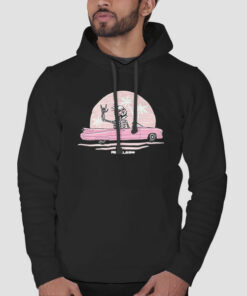 Funny Skeleton Driving Reckless Hoodie Cheap