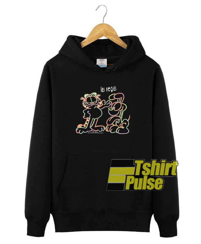 Garfield and Odie Las Vegas hooded sweatshirt clothing unisex hoodie Garfield and Odie Las Vegas hooded sweatshirt clothing unisex hoodie