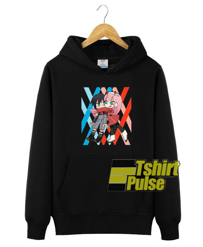 Hiro And Zero Two Darling In the Franxx hooded sweatshirt clothing unisex hoodie Hiro And Zero Two Darling In the Franxx hooded sweatshirt clothing unisex hoodie