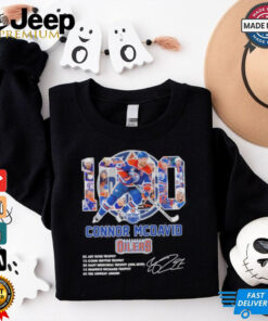 1000 Points Connor Mcdavid Edmonton Hockey Signature Shirt