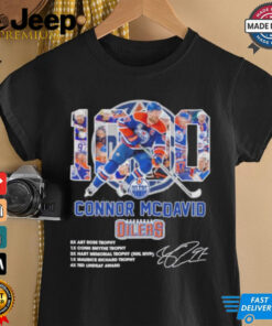 1000 Points Connor Mcdavid Edmonton Hockey Signature Shirt 3
