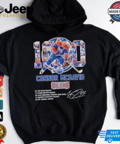 1000 Points Connor Mcdavid Edmonton Hockey Signature Shirt 4